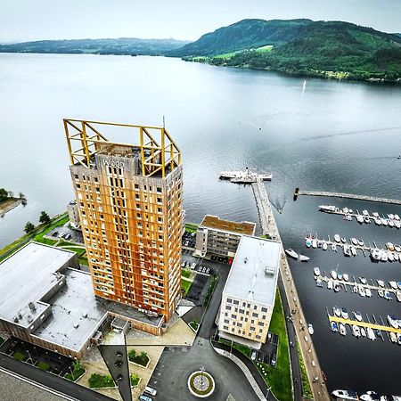 Mjos Tower Suite - Lovely Lake View Brumunddal 外观 照片